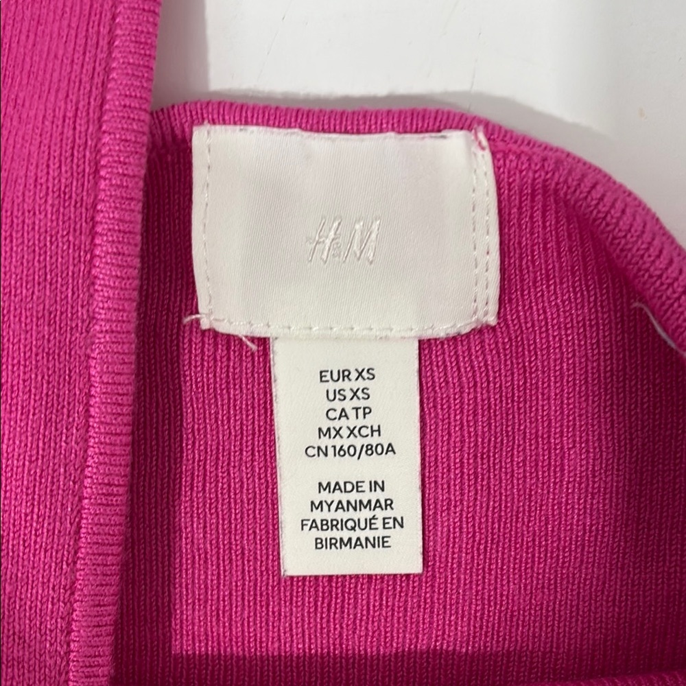 H&M Pink Ribbed Knit Tank Top - Picture 2 of 2
